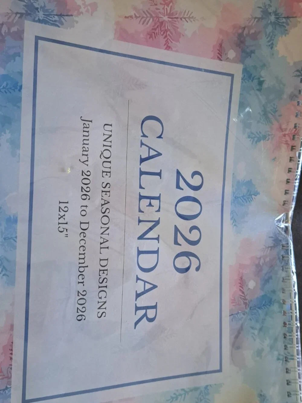 CRANBURY 2026 CALENDAR 12 X 15 WITH STICKERS